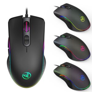 HXSJ A867 RGB Gaming Mouse - Product View HXSJ A867 RGB gaming mouse with multicolor lighting